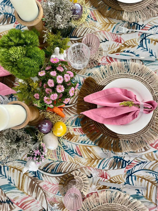 Una mesa de pascua